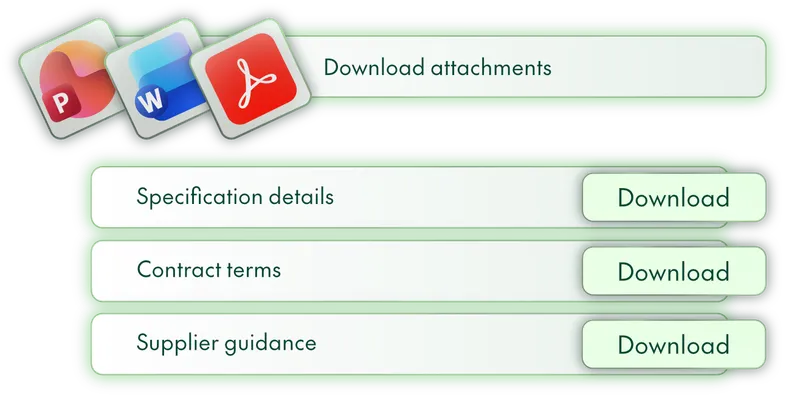 Download attachments