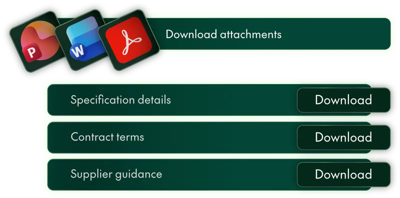 Download attachments
